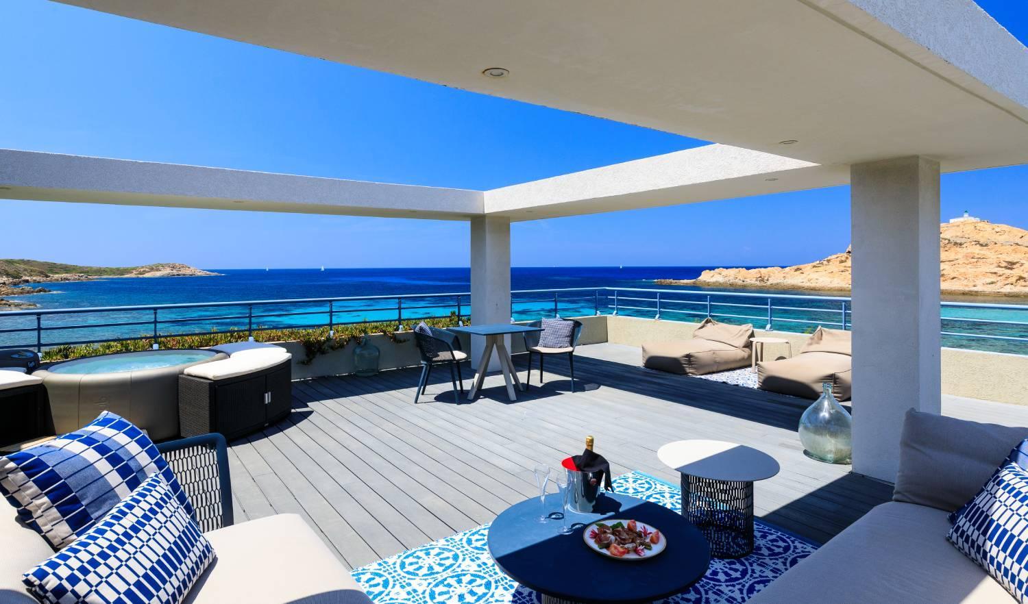 Chambre Prestige vue mer | Best Western Premier Hôtel Santa Maria à l'Île-Rousse