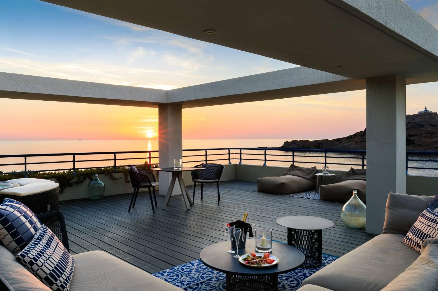 Chambre Prestige vue mer | Best Western Premier Hôtel Santa Maria à l'Île-Rousse